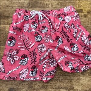 Georgia Red Swim Trunks